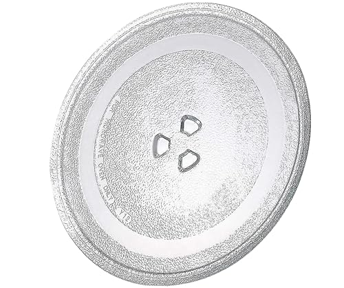 ABC Products Universal Mikrowelle Drehteller Glasplatte mit 3 Fixierungen, 245 mm / 24,5 cm / 9,65 Zoll