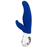 FUN FACTORY Rabbit Vibrator LADY BI Ultramarine, Sexspielzeug Dildo für Frauen, Dualvibrator für G-Punkt & Klitoris - 100% medizinisches Silikon