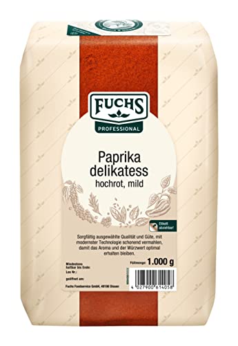 Fuchs Paprika Delikatess hochrot schärfefrei, 2er Pack (2 x 1 kg)