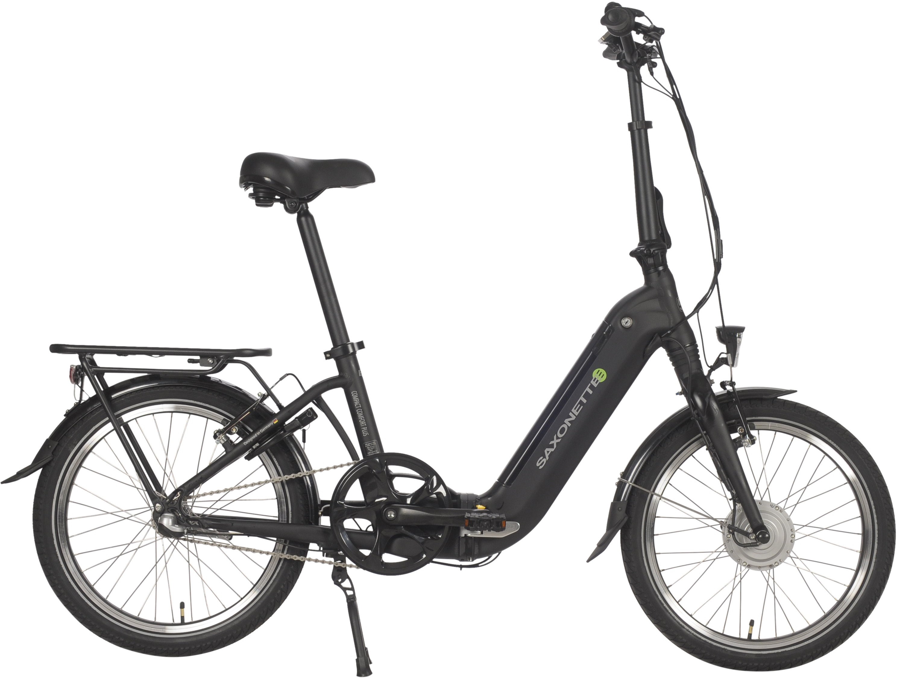 SAXONETTE E-Bike "Compact Comfort Plus", 3 Gang, Frontmotor 250 W, (mit Akku-Ladegerät)