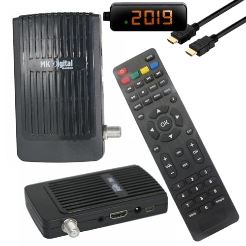 MK Digital HD-62se Mini 1080p Full HD Sat Receiver HDMI, EPG USB Mediaplayer Astra-Hotbird-Türksat vorprogrammiert