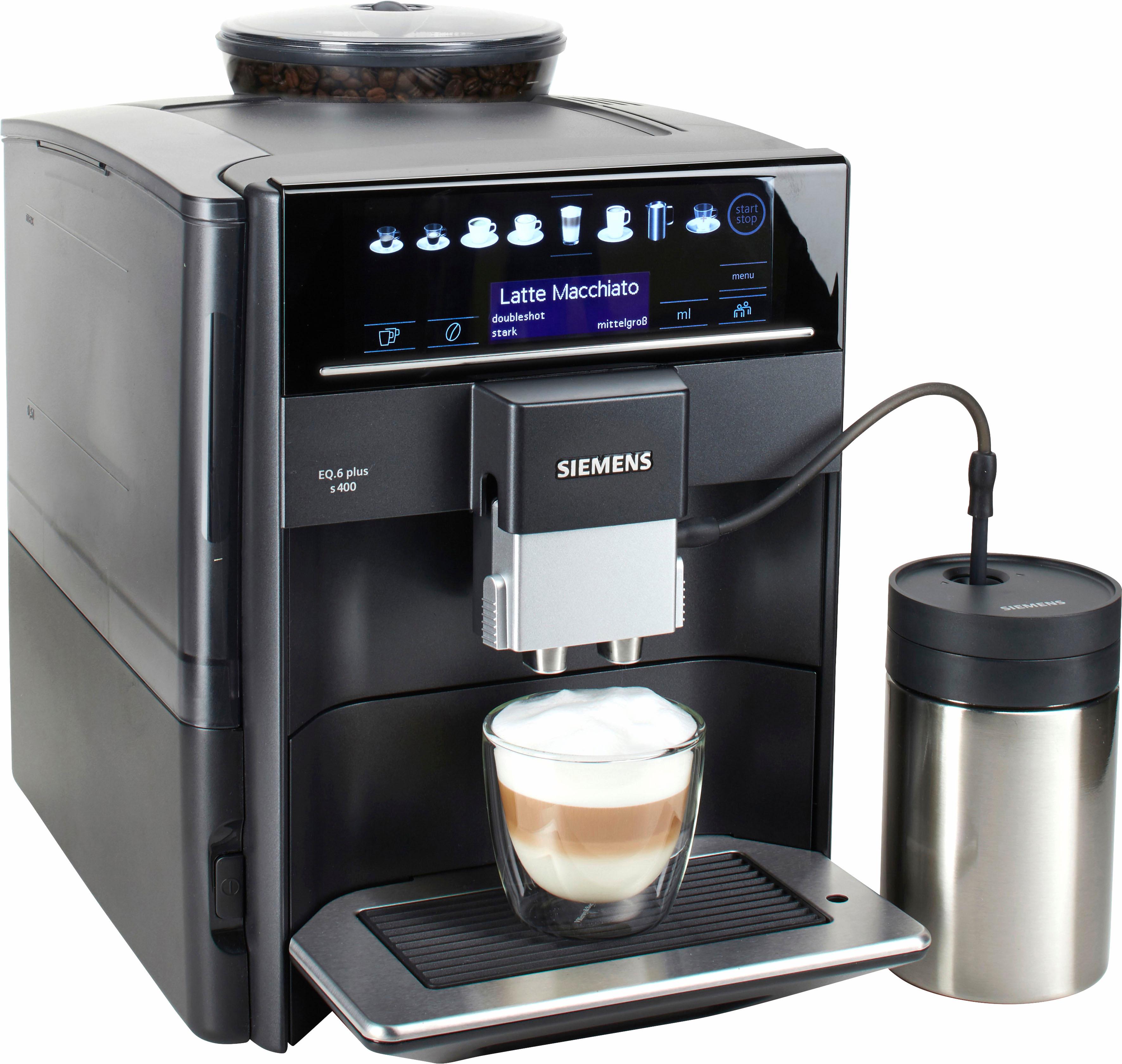 SIEMENS Kaffeevollautomat "EQ.6 plus s400 TE654509DE", inkl. Milchbehälter im Wert von UVP € 49,90