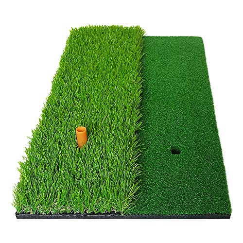 Porfeet Golf Hitting Mat, 2-in-1 Golf Hitting Übungsmatte Künstliche Rasengrasunterlage Mit T-Shirt Grün