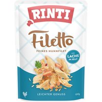 Rinti Filetto Huhnfilet mit Lachs in Jelly, 1er Pack (1 x 100 g)