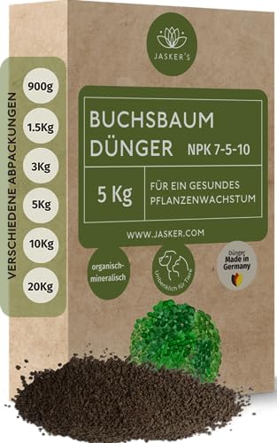 Cuxin Bio langzeit Buchsbaumdünger für ca. 45 Pflanzen ⎜mit vitalisierenden Algenkalk (4,5 Kg)