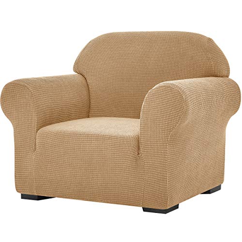 SU SUBRTEX Stretch Sofabezug 1 Stück Schonbezüge für Wohnzimmer Sessel Weiche Möbelschoner Waschbar Couch Schonbezüge für Kinder/Hunde