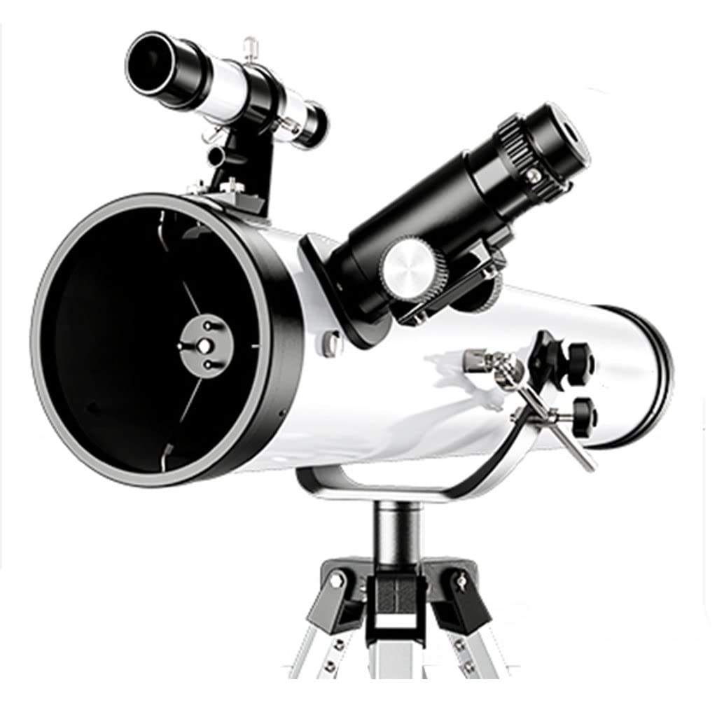Teleskope für die Astronomie, astronomisches Teleskop mit 700 mm Brennweite, verstellbar, ideales Teleskop für Anfänger, Kinder und Erwachsene mit Stativ und Telefonhalter Full Moon
