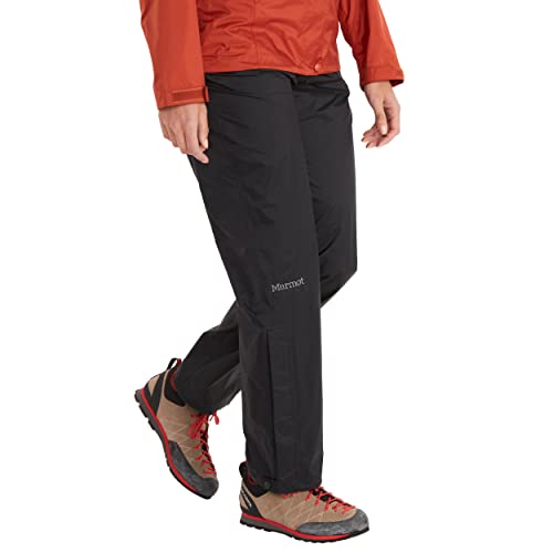 Marmot Damen Wm's PreCip Pant Long Hardshell Regenhose, Winddicht, Wasserdicht, Atmungsaktiv, Black, M