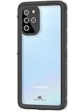 Black Rock - Schutz-Hülle 360 Hero Case für Samsung Galaxy S20+ | Handyhülle Wasserdicht, tauchfähig bis 8 m IP68, Outdoor Case, Cover (Transparent mit schwarzem Rahmen)