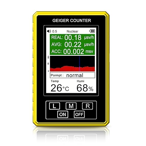 Geigerzähler Nukleare Strahlungsdetektoren Strahlungsdosimeter Nukleare Elektromagnetische Temperatur Luftfeuchtigkeit 4-in-1-Detektoren Für Elektromagnetische Strahlung