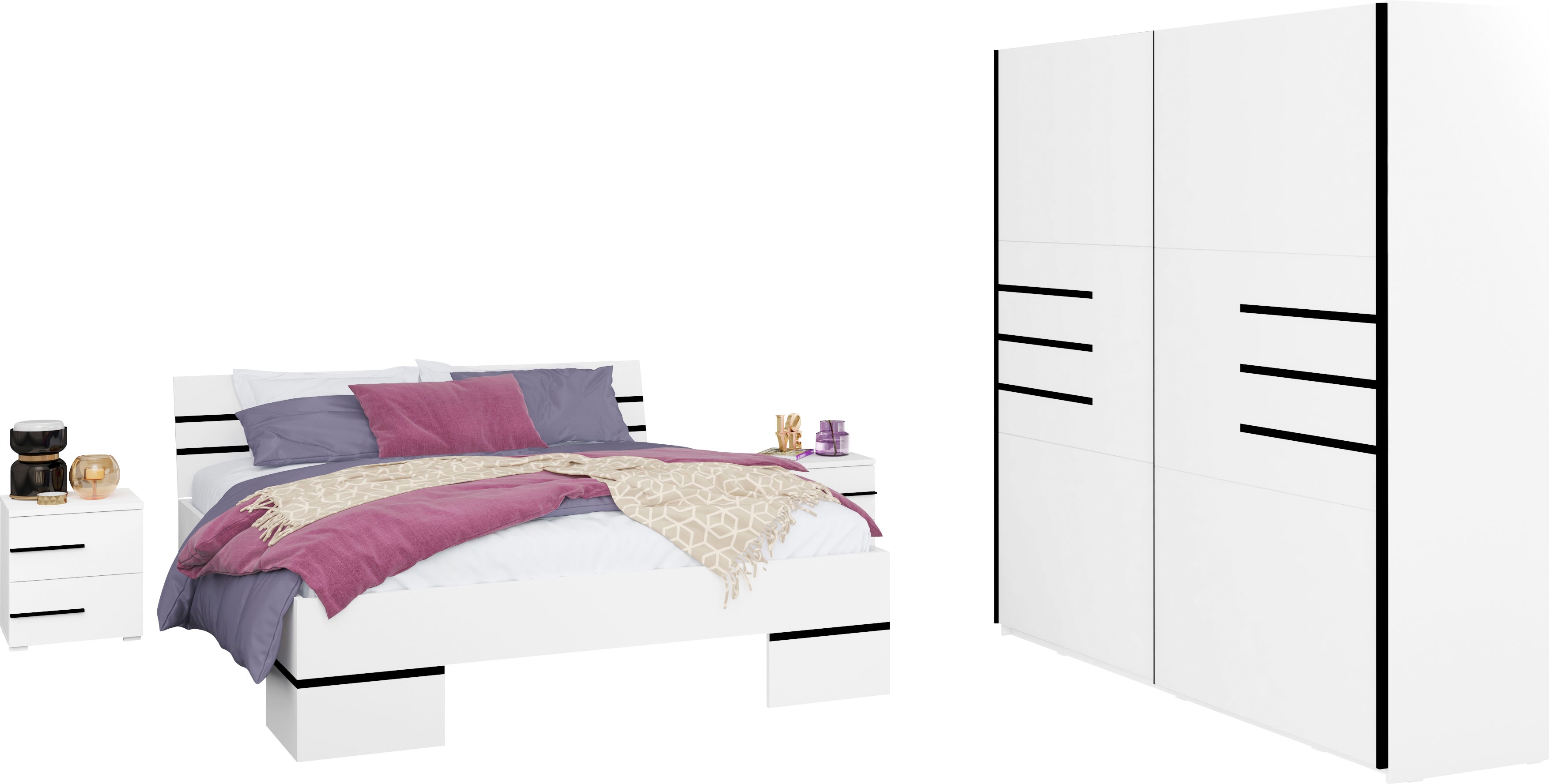 Helvetia Schlafzimmer-Set "Violla", aus FSC-zertifiziertem Holzwerkstoff