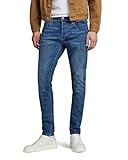 G-Star RAW Herren 3301 Slim Jeans, Blau (Faded Blue 51001-6553-A889), 30W / 34L