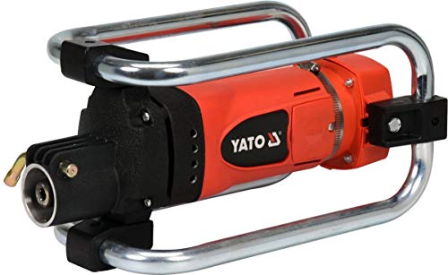 YATO Profi XXL Betonrüttler | 2300 Watt | 35mm | Schlauchlänge: 4 Meter | flexible Welle | Flaschenrüttler Rüttelflasche Handrüttler