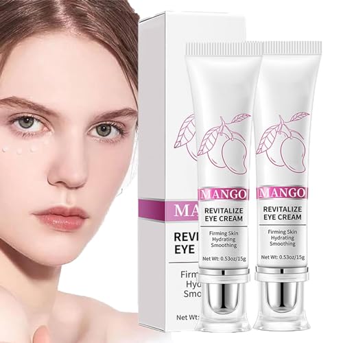 Eye Lift Serum, Eyelift Serum - Mango Revitalize Eye Cream, Hyaluronic Acid Repair Cream, Firming Skin Hydrating Smoothing Cream for Skin Hydrating Smoothing (2pcs)