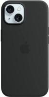 Apple iPhone 15 Plus Silikon Case mit MagSafe – Schwarz ​​​​​​​
