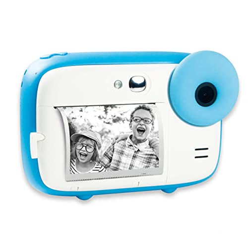 AGFA Photo Realikids Instant Cam Blue - Sofortbildkamera für Kinder - Foto, Selfie und Video - 3 Rollen Thermopapier für 300 Fotos - LCD-Bildschirm - ARKICBL