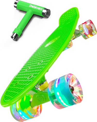 Skateboard Kinder Ab 5 Jahre - 58 CM Mini Kinder Skateboard Mädchen Jungen Cruiser Skateboard Kinder ab 6 Jahre Cruiser Board Skateboard Kinder ab 8 Jahre Skateboard Kinder ab 10 Jahre Mini Skateboard