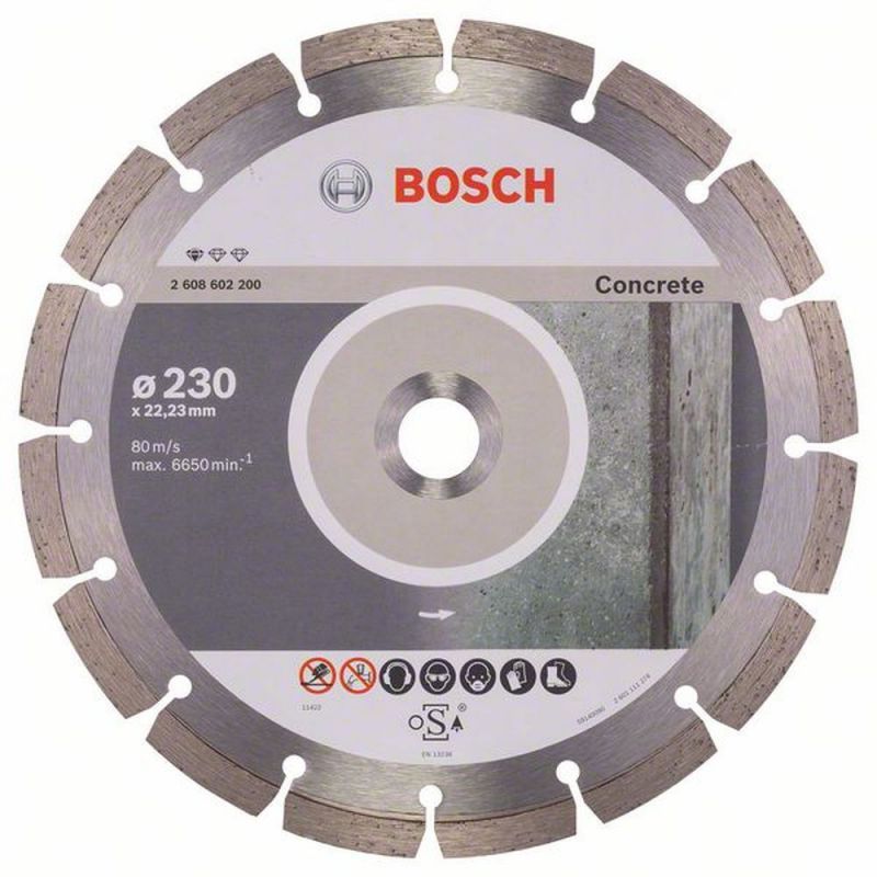 Diamanttrennscheibe Professional for Concrete, 125 x 22,23 x 1,6 x 10 mm Bosch Accessories 2608602197 Durchmesser 125 mm 1 St.
