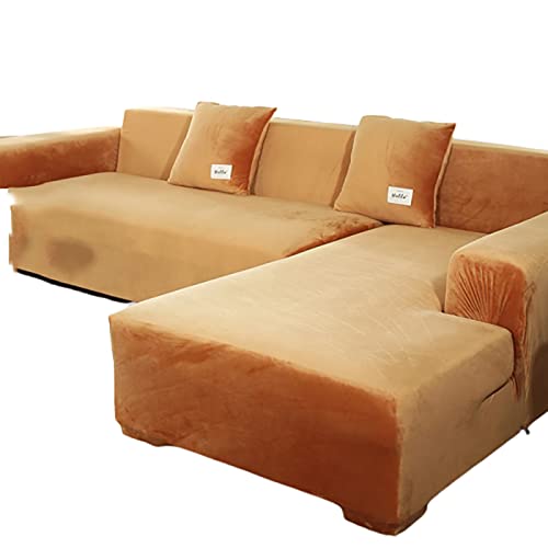RUSWEST Sofa Überwürfe elastische Stretch Sofabezug, Sofabezug L Form, Sofaüberwurf für Sektionssofa, Stretch Sofabezug, Elastische Sofa Abdeckung Couch Schonbezug,K,1seat