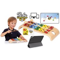 Voggenreiter Glockenspiel-Set für Kinder ab 3 - 6 Jahren inkl. Baby Composer Lernsoftware App für Smartphone, Tablet & Computer