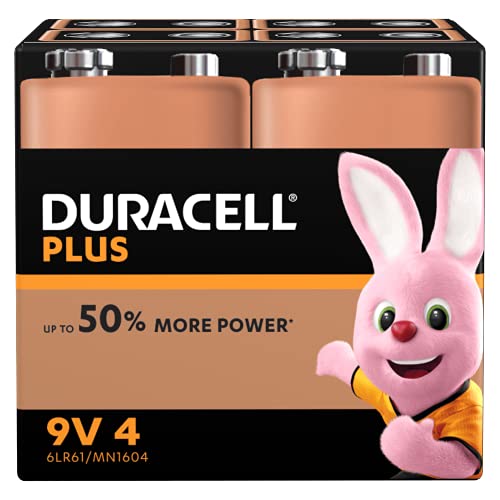 Duracell 9V Batterien, 4er Pack