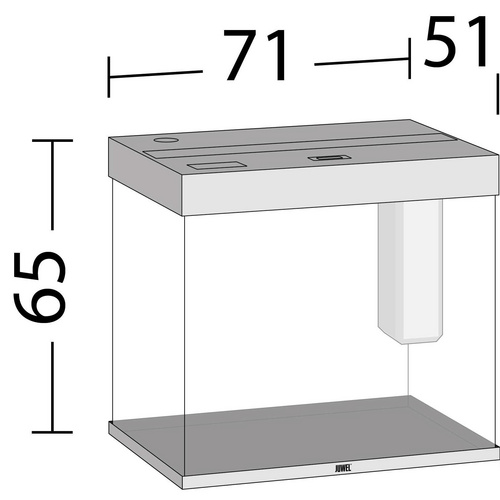 JUWEL AQUARIUM Lido 200 LED Aquarium - schwarz