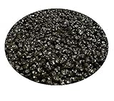 25 Kg schwarzen natürlichen Quarzkies 2-5 mm Bodengrund Aquarium Kies Sand Quarz schwarz Natur Aquariumkies