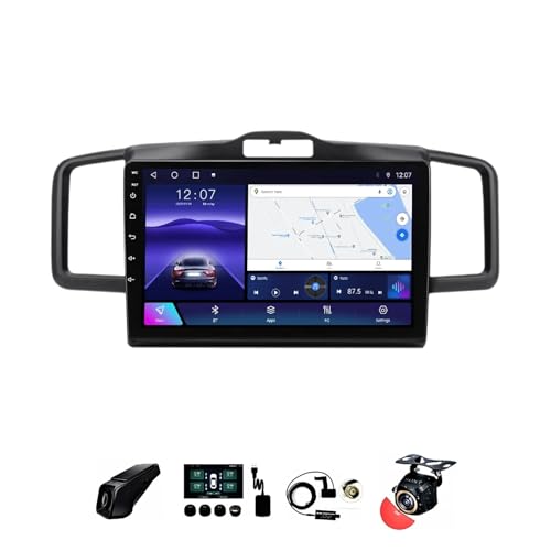 BOJONTN 9 Zoll Android 12 Autoradio 2 Din für Honda Freed 1 Spike 2008-2016 mit Rückfahrkamera Lenkradsteuerung Bluetooth GPS Navigation Kabelloses CarPlay WiFi Mikrofon (Size : S600 8+256G)