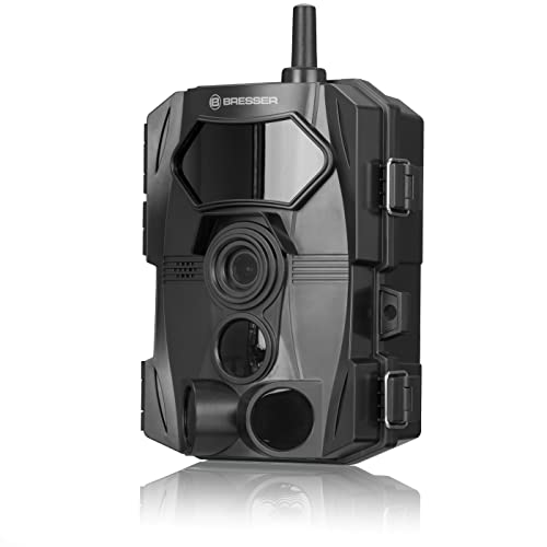 Bresser Wildkamera WLAN 24MP Full-HD 1080P inkl. Tonaufnahme mit Bewegungsmelder und Nachtsicht für Wildtierbeobachtung und Objektschutz, wasserdicht IP54