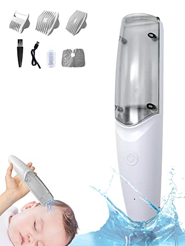 Haarschneidemaschine für Kinder. Silent Kabellos Haarschneider 48dB, Wasserdicht IPx7. Haarschneider für Kinder mit Keramikklinge für Empfindliche Haut und USB-Ladekabel.