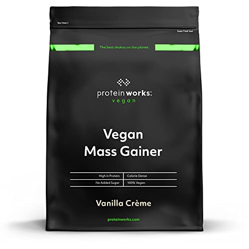 Vegan Mass Gainer | Kalorienreicher & Proteinreicher Pulver-Shake | Kohlenhydratreicher Weight Gainer | THE PROTEIN WORKS | Vanillecreme | 2kg