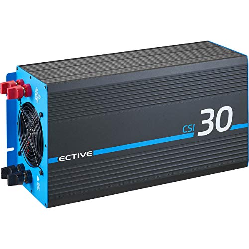 ECTIVE 3000W 24V zu 230V Reiner Sinus-Wechselrichter CSI 30 mit Batterie-Ladegerät, NVS- und USV-Funktion
