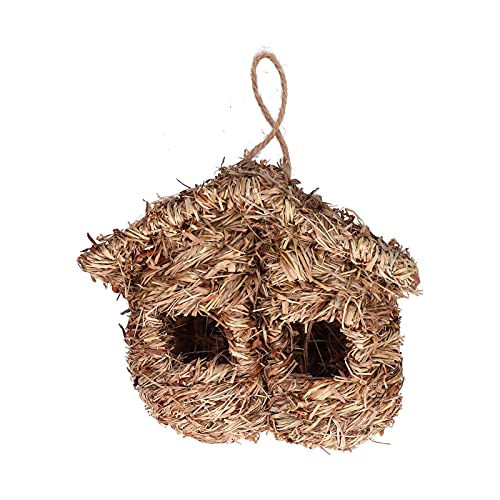 Vogel Home Decor Vogel Hütte Manuelle Trockene Natürliche Stroh Vogelhaus Garten Dekoration für Finken Kleine Vögel