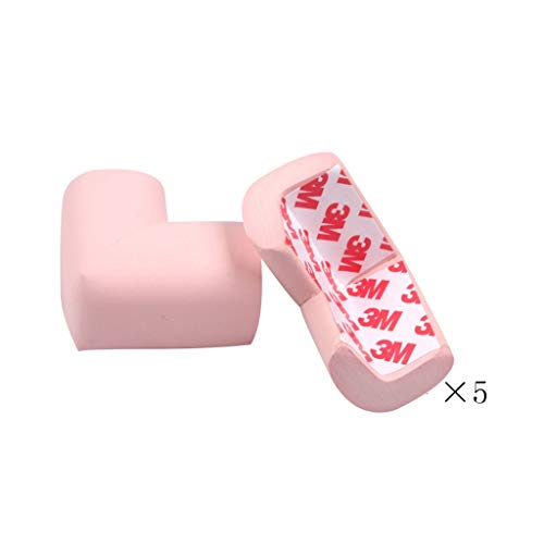 AnSafe Eckenschutz, 10 Packung Mit Innen- Kindersicherheit Schutz Schwamm Wrap (12 Farben Optional) (Color : Pink)
