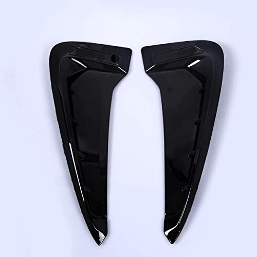 AUTO-spro Auto Xdrive Emblem Shark Gills Side Air Flow Fender Vent Dekoration Verkleidung für X5 F15 X5M F85 2014–2018 (schwarz + weiß)