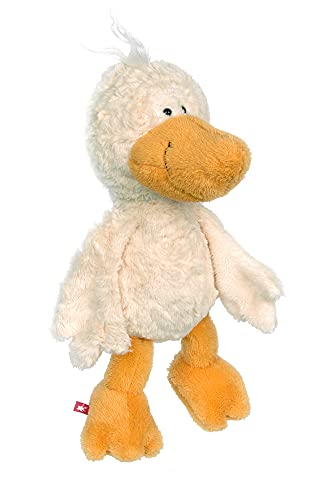 SIGIKID 42698 Schlenker-Ente Sweeties Mädchen und Jungen Babyspielzeug empfohlen ab 1 Jahr weiß/gelb