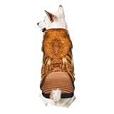 Froon Europäische goldene Gothic-Haustierbekleidung – Kapuzen-Sweatshirt für kleine Haustiere, bezaubernde und warme Haustierkleidung, für Ihr Haustier