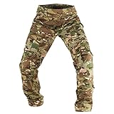 Herren Kampfhose Tactical Cargo Sporthose Camouflage Trekking Jagdbekleidung (Color : A, Size : 6XL)