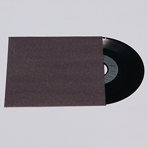 300 St. Single 7 Zoll Premium anthrazit/schwarz Innenhüllen 180 x 180 mm für Vinyl Schallplatten ungefüttert 80 gr. Papier ohne Innenloch