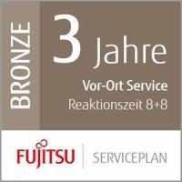 FUJITSU 3 Jahre Serviceplan: Vor-Ort Service - Reaktionszeit innerhalb von 8 Stunden + 8-Stunden-Fix Low-Vol Production Scanner