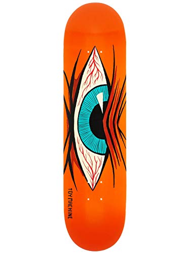 Toy Machine Mad Eye Skateboard-Deck, Orange, 20,3 cm