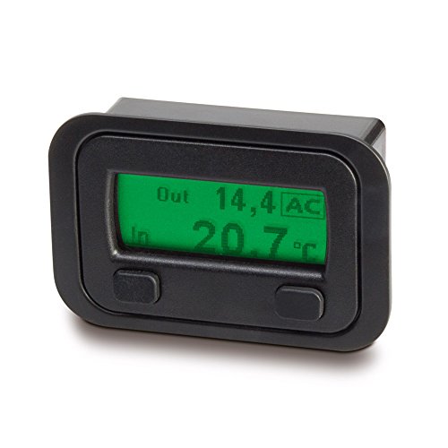 Sinustec 13957 Thermostat zur automatischen Temperaturregelung von manuellen Klimaanlagen oder Heizungen, Schwarz
