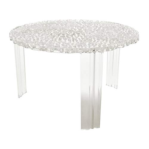Kartell 8500B4 Beistelltisch T-Table Durchmesser 50 x 28 cm PMMA, transparent glasklar