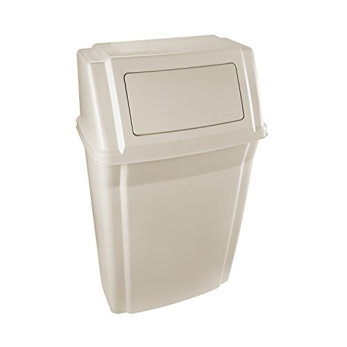 Rubbermaid Slim Jim Wall Mounted Container, 56.8 L - Beige