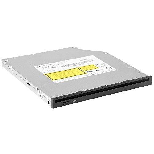 SilverStone SST-SOD04 - Internes optisches Slim DVD-RW-Laufwerk mit austauschbarer Frontblede für 9,5 mm und 12,7 mm Standard, schwarz