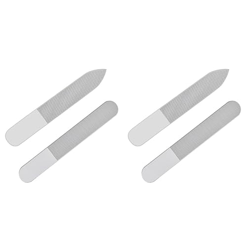 2 Sets Nagellackentferner-Werkzeug, Nagelpuffer, Nano-Nagelfeilen, Glasmaterial, Nagelfeilen, Fingernagelfeilen für Frauen, Glas-Nagelglanz, Glas-Schmirgelbretter für Nägel, 2-in-1-Nagelbohrer