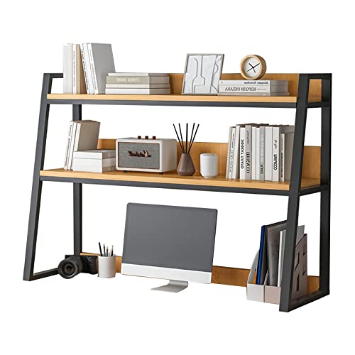 RedAeL Kompaktes Desktop-Bücherregal mit Staufächern - Stilvoller Organizer für Bürobedarf, Wohnkultur und Schlafsäle - Platzsparender Computer-Schreibtisch - Maße: 75 cm x 32 cm x 90 cm