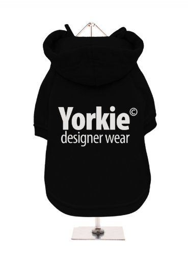 "YORKIE© Designer Wear" UrbanPup Hunde Sweatshirt (schwarz/Spiegel Silber)