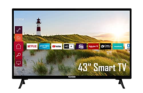 Telefunken XF43K550 43 Zoll Fernseher/Smart TV (Full HD, HDR, Triple-Tuner) - 6 Monate HD+ inklusive