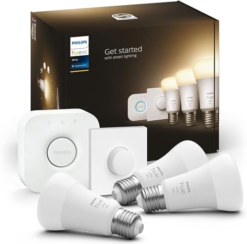 Philips Hue White E27 3er Starter Set inkl. Smart Button 3x1050lm 75W